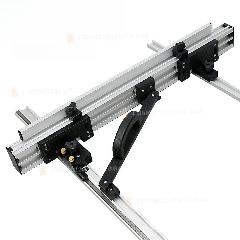 Woodworking Kits - ชุดรั้วกั้นเลื่อยวงเดือน 800 มม. รางนำอลูมิเนียมอัลลอยด์พร้อมสเกล สำหรับเครื่องมือช่างไม้