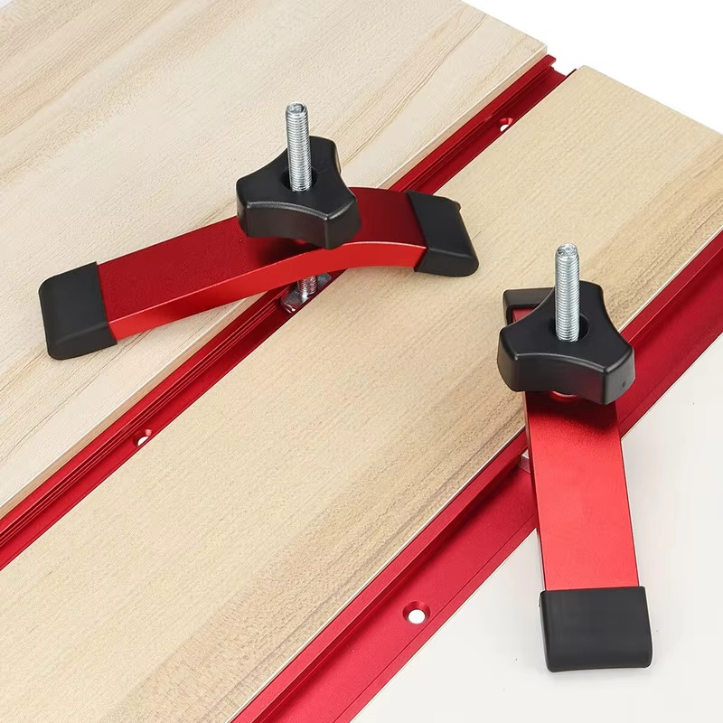 Woodworking Product - ตัวหนีบยึดแบบเร็ว 1/2 ชิ้น ทำจากอะลูมิเนียม สำหรับงานไม้ ใช้กับราง