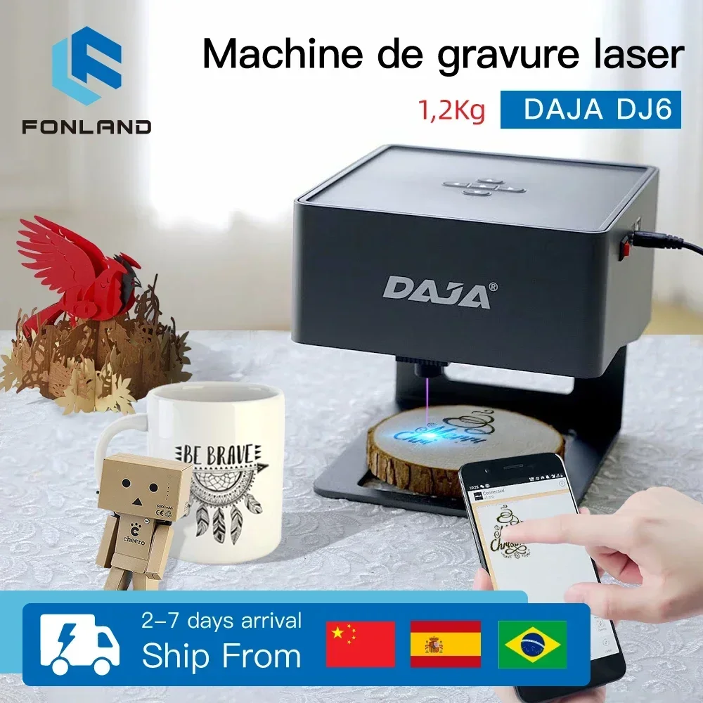 Woodworking Logo - FONLAND DJ6 เลเซอร์แกะสลัก CNC DIY เลเซอร์