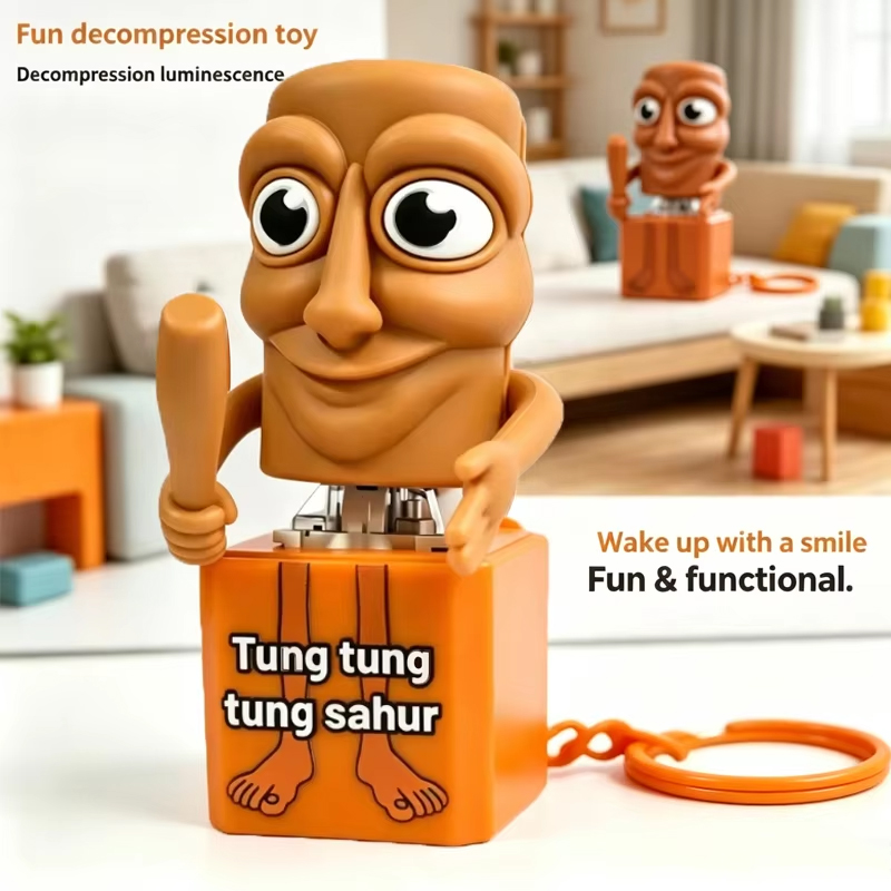 Woodworking Hobbies - พวงกุญแจตุ๊กตาไม้ตุงตุงตุง ซาฮูร์ แบบเรืองแสง ของสะสมอนิเมะ ของตกแต่งบ้าน ของขวัญที่ดีที่สุด