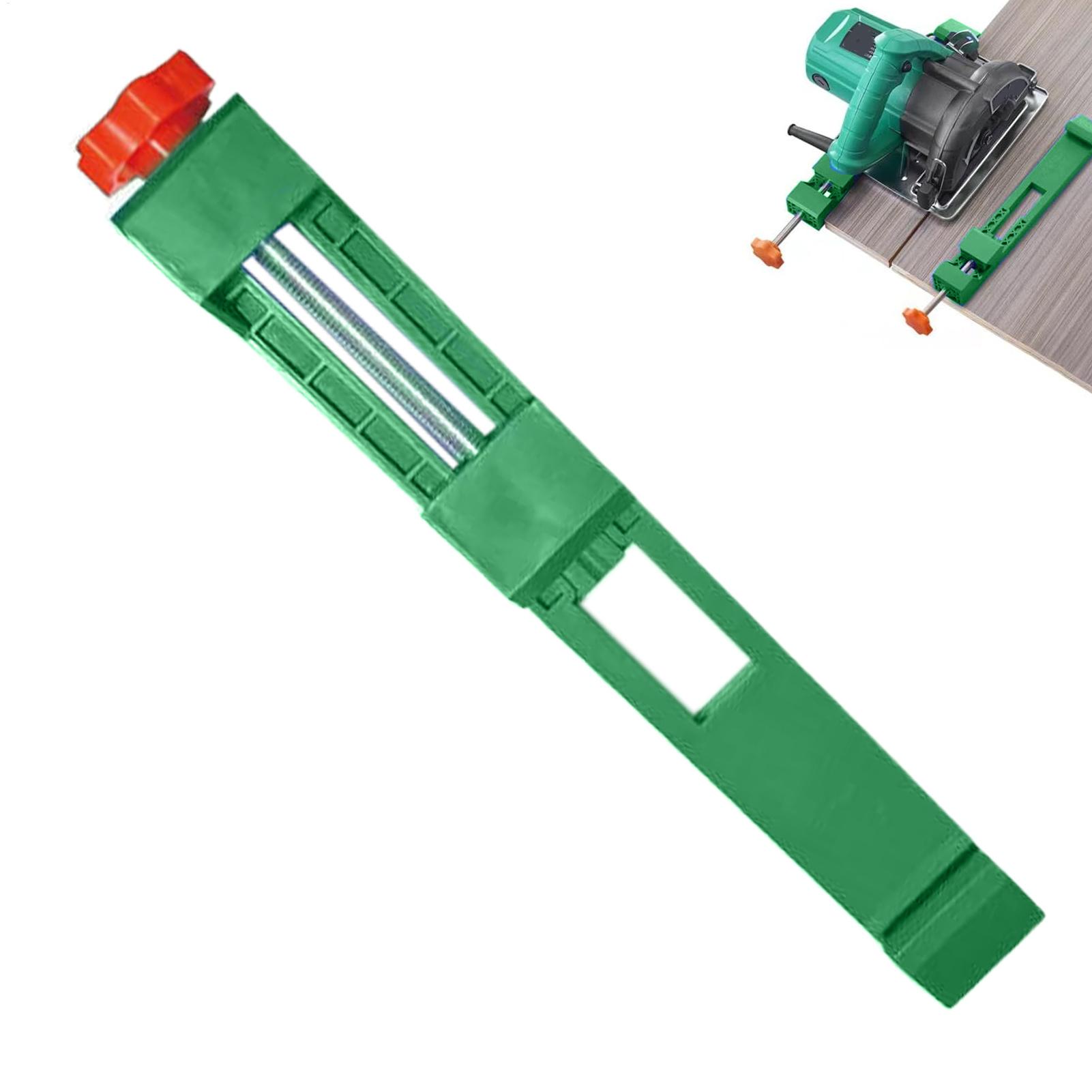 Woodworking Machine - ตัวนำทางการตัดสำหรับเครื่องเลื่อยวงเดือน ฐานเลื่อยวงเดือนแบบปรับได้ รางเลื่อนสำหรับงานไม้ ใช้ในบ้านและโรงรถ