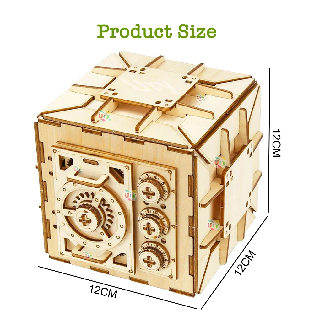 URY 3D ปริศนาไม้รหัสผ่านสมบัติ - Woodworking Women บทวิจารณ์และราคา