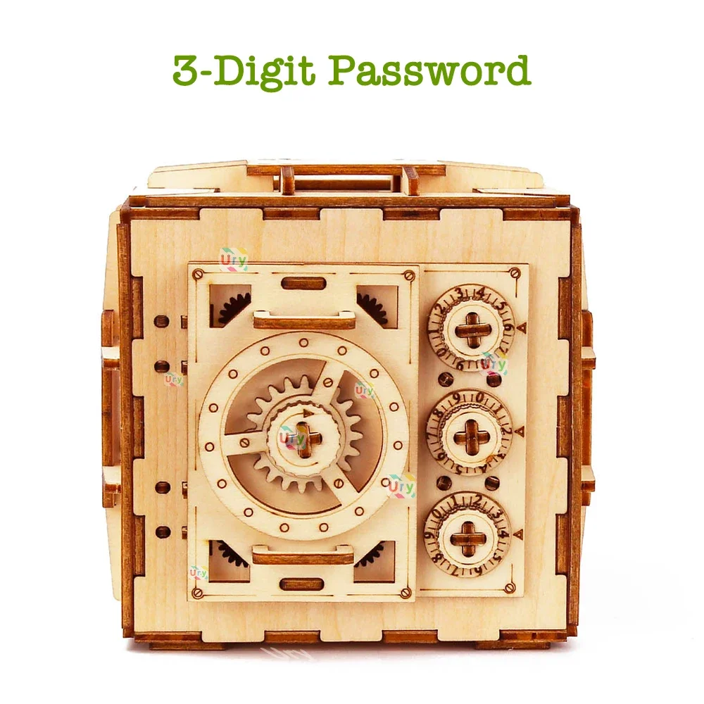 URY 3D ปริศนาไม้รหัสผ่านสมบัติ - Woodworking Women บทวิจารณ์และราคา