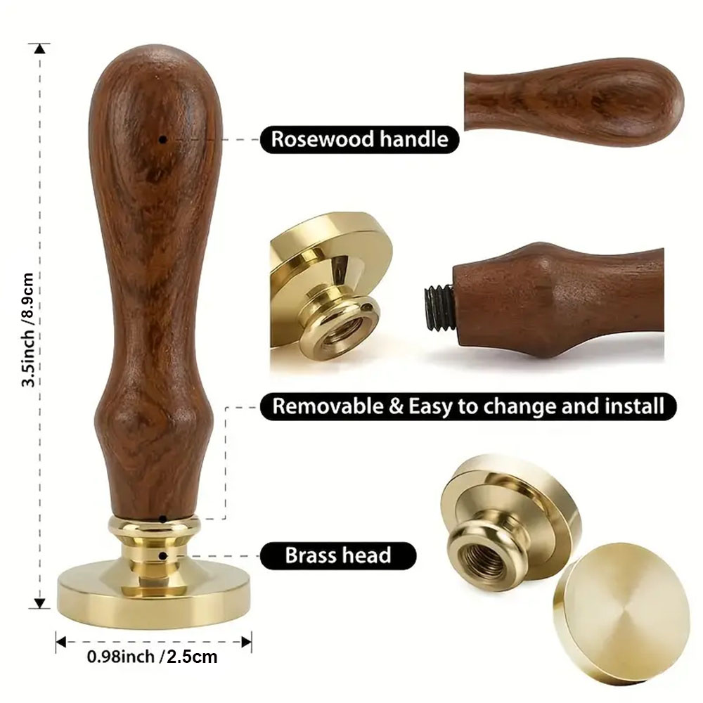 Blank Wax Seal ชุดแสตมป์ Vinta - Woodworking Logo บทวิจารณ์และราคา