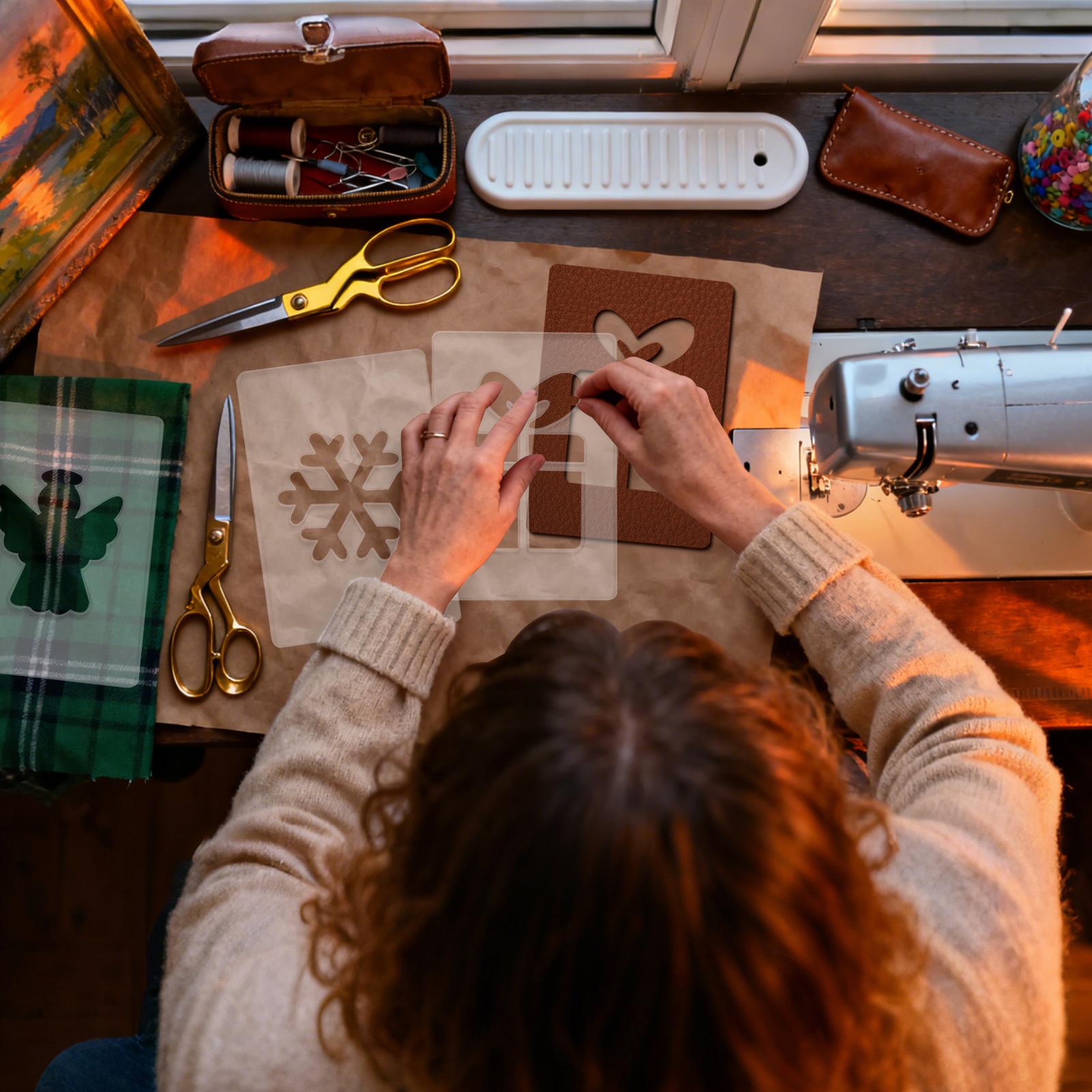 ลายฉลุคริสต์มาสแบบพกพา ชุดแม่แ - Woodworking Women บทวิจารณ์และราคา