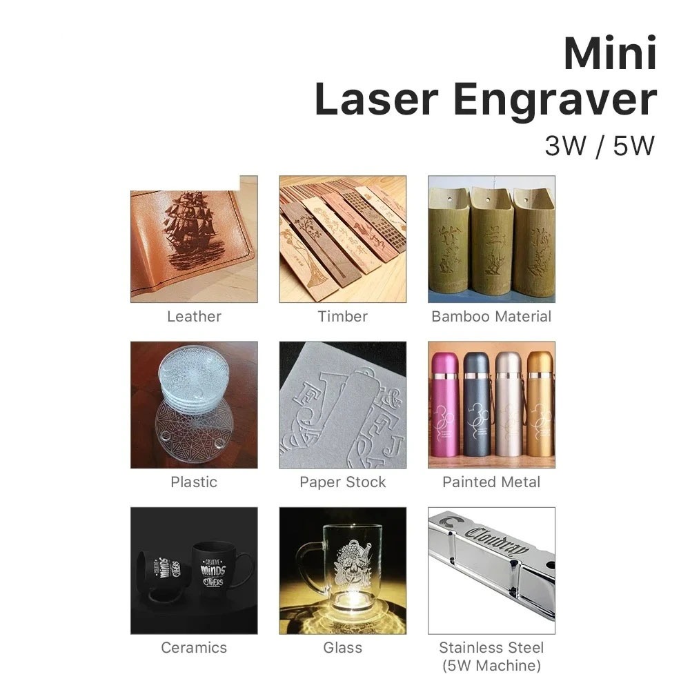 เครื่องแกะสลักเลเซอร์ CNC ขนาด - Woodworking Logo บทวิจารณ์และราคา