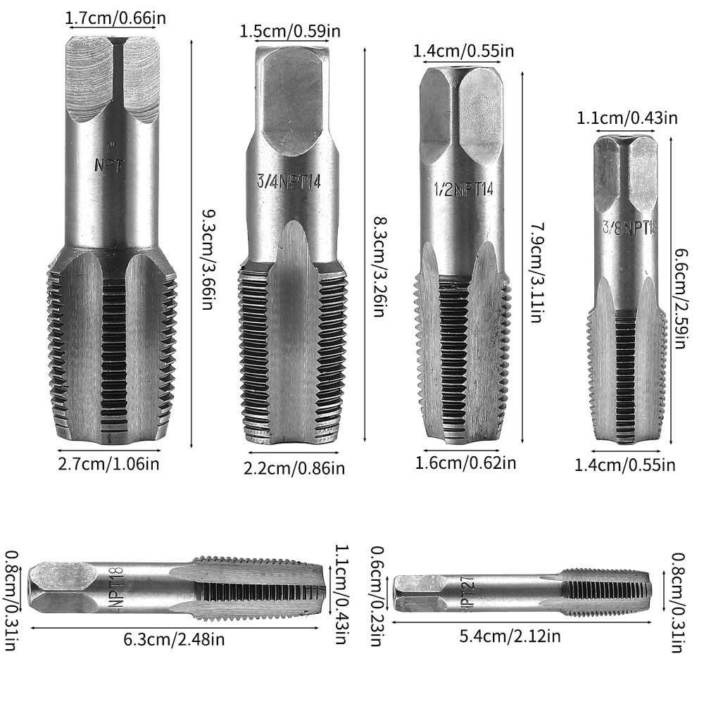ชุดเครื่องมือต๊าปเกลียวท่อ NPT - Woodworking Kits บทวิจารณ์และราคา